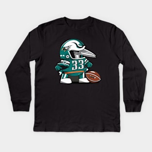 Philadelphia eagles football victor design Kids Long Sleeve T-Shirt